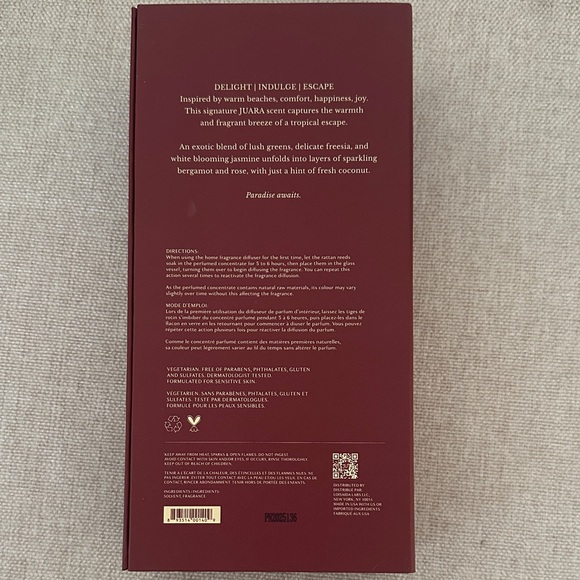 Candlenut Reed Diffuser - Elegant Red - Picture 2 of 5